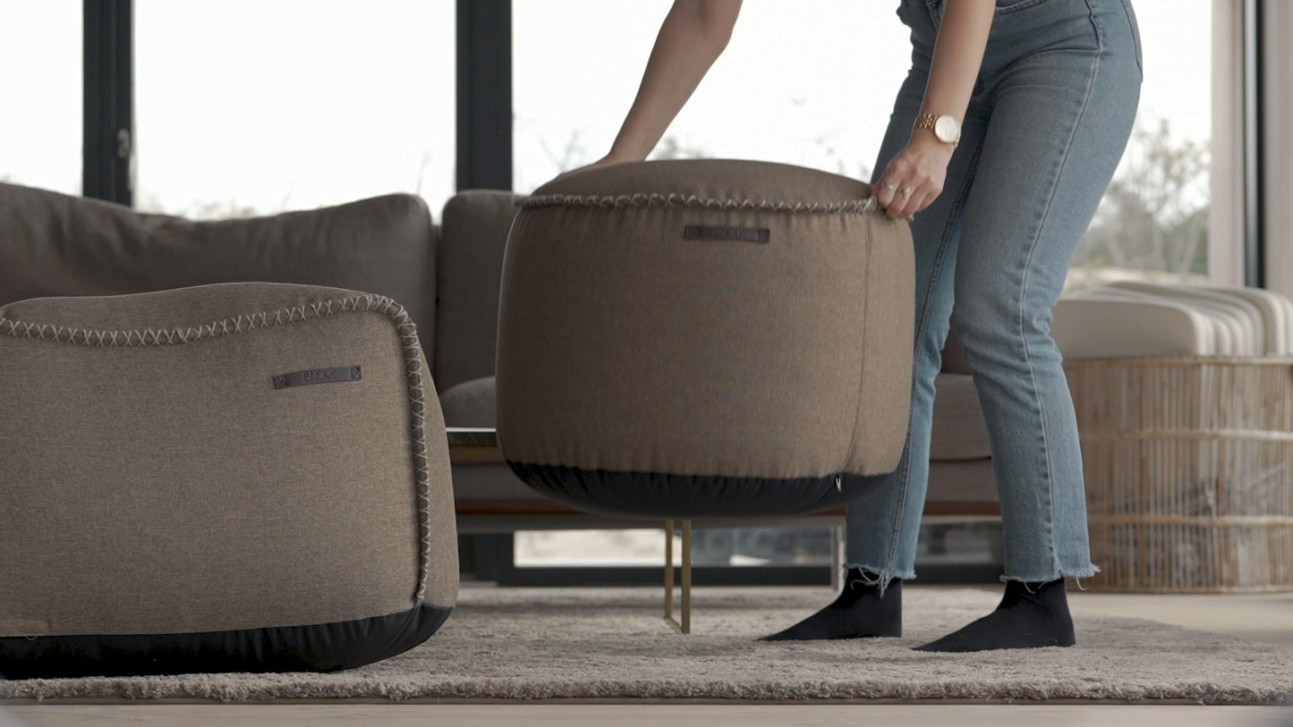 Medley Pouf - Ein exklusiver Hocker für den Innenbereich