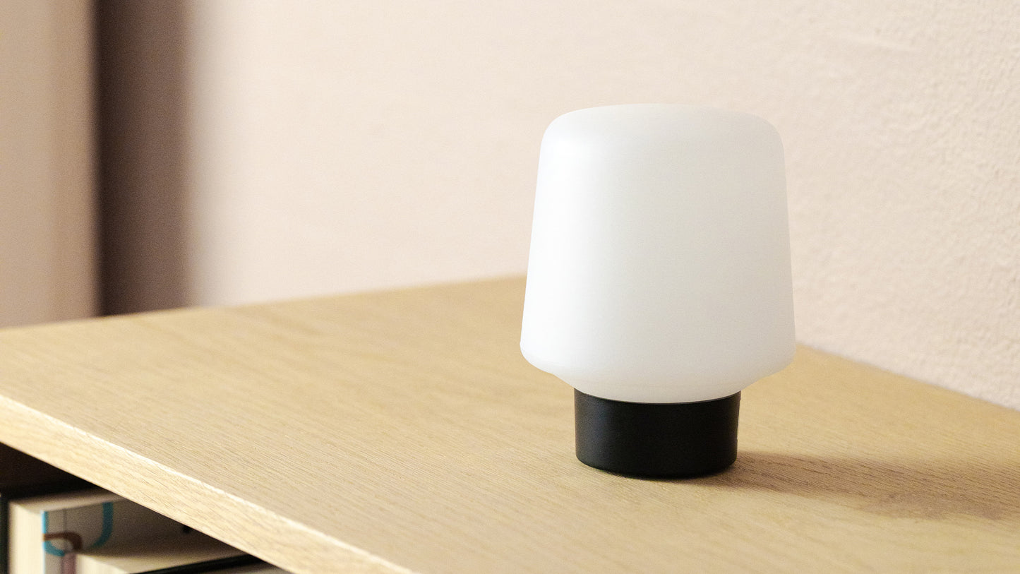 Ambience - Lamp Intelligent & Aalborg base - Innen-/Außenleuchte mit Sockel aus Glas und Stahl