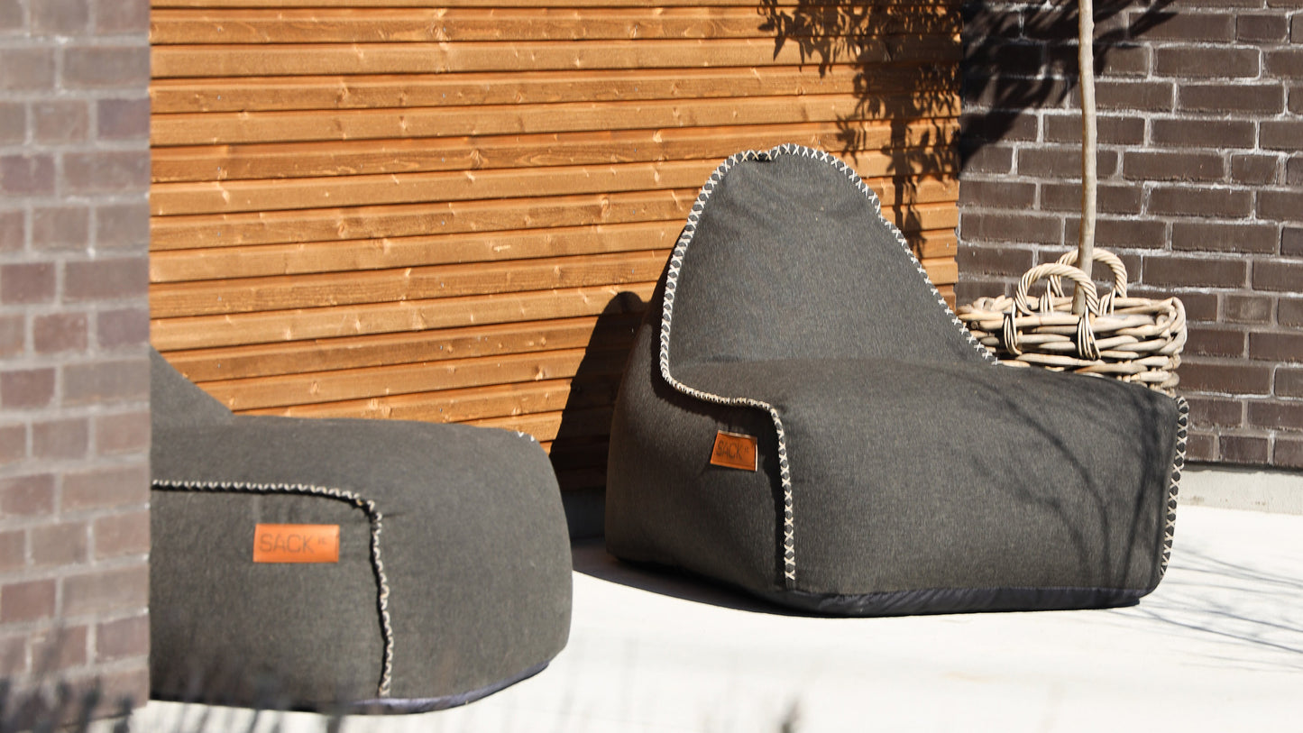 Cobana Lounge Chair & Pouf - Der Sitzsack für drinnen und drauβen mit Hocker
