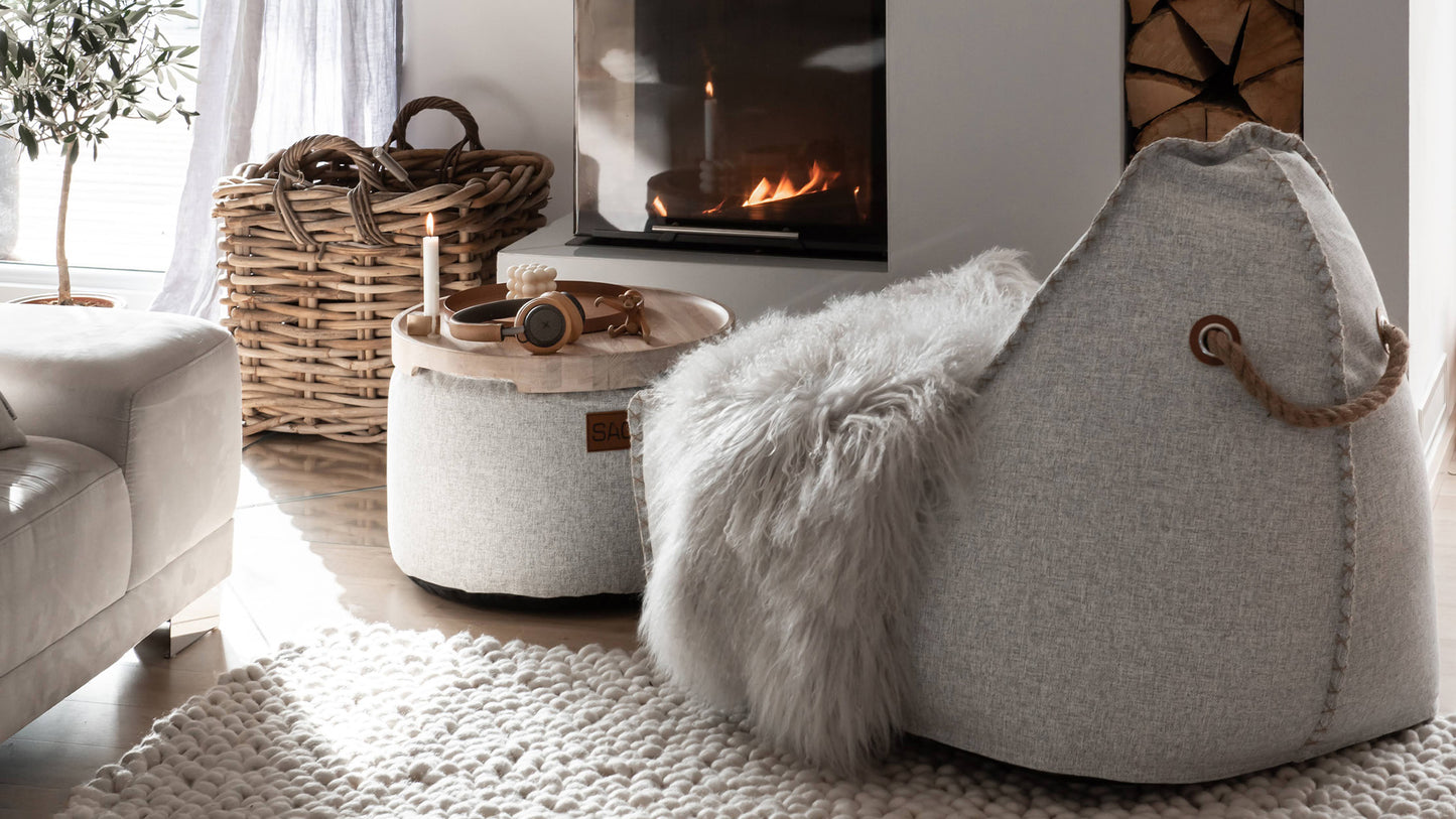 Cobana Lounge Chair & Pouf - Der Sitzsack für drinnen und drauβen mit Hocker