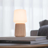Ambience Oslo Lamp Base aus FSC®-zertifiziertem massivem Eichenholz Größe 8 in natürlicher Farbe