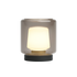 Ambience Lamp Intelligent+ mit New York Basis aus Edelstahl und rauchigem Glas, wetterfest und akkubetrieben | Ambience - Lamp Intelligent+ & New York base - | SACKit