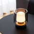 Ambience Lamp Intelligent mit New York Basis aus Edelstahl und rauchigem Glas, akkubetrieben, rund, wetterfest