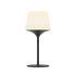Ambience Lamp Intelligent mit pulverbeschichteter Edelstahlbasis und frostsicherem Opalglas, 35 cm hoch.