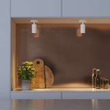 Weiße Expo Ceiling Deckenleuchte aus Aluminium mit schlichtem, modernem Design.