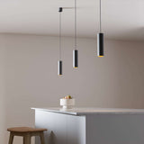 Schwarze Expo Pendant Pendelleuchte aus Aluminium mit schlankem Design und langem Kabel. | Expo Pendant - Polished | SACKit