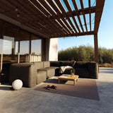 Soft Sofa Outdoor Corner in Kirra Noir, weiches, formstabiles Outdoor - Sofa ohne Gestell. | Soft Sofa Outdoor - Corner - Kirra Sand | SACKit