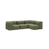 Schwarze wasserabweisende Schutzhülle aus dehnbarem Material für Soft Sofa 4-Sitzer Ecksofa