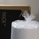 Nachfüllpack mit 350 Liter EPS-Kugeln für Sitzsäcke, weiß, in Verpackung.