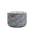 Schwarzer Pouf Noir Limited Edition mit geometrischem Jacquard - Stoffbezug, rund und kompakt. | Pouf Noir - Limited Edition - | SACKit