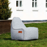 Cobana Junior Lounge Chair in hellgrauem, wasserabweisendem Olefin - Stoff mit handgenähten Stichen. | Cobana Junior Lounge Chair - Cobana Rose | SACKit