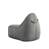 Cobana Junior Lounge Chair in light grey made of durable, water-repellent fabric with soft filling for children.