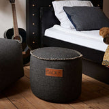 Runder Cobana Junior Pouf in Sand Melange, wasserabweisend und handgenäht, für Kinder drinnen und draußen. | Cobana Junior Pouf - Cobana Rose | SACKit