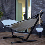 Cobana Hammock Hängematte in Grau mit Aluminiumgestell, leicht und wetterfest, für Garten und Terrasse. | Cobana Hammock - Kirra Indigo Taupe | SACKit