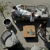 Kirra Lounge Chair in sandfarbenem Olefin - Gewebe mit pulverbeschichtetem Aluminiumrahmen, modernes Outdoor - Design. | Kirra Lounge Chair - Kirra Sand | SACKit