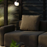 Schwarzes Cobana Cushion Kissen aus wasser - und UV - beständigem Olefin für Outdoor - Sofa. | Cobana Cushion - Kirra Olive | SACKit