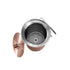 Weinkühler aus poliertem Edelstahl mit Ledergriff und Deckel, rund und isolierend, Ø14 cm. | Wine Cooler Copper - Ø14 - | SACKit