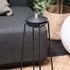 Schwarzer pulverbeschichteter Edelstahlständer Patio Accessory Stand Ø14, 30x30x65 cm, schlichtes Design. | Patio Accessory Stand - Ø14 - | SACKit