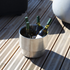 Runder Wine Bucket aus rostfreiem Stahl mit 9 Liter Fassungsvermögen und doppelwandiger Konstruktion. | Wine Bucket - Ø22 - | SACKit