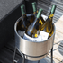 Runder Wein - Eimer aus rostfreiem Stahl mit Zubehör, 27 cm Durchmesser, 23 cm hoch, 9 Liter Volumen | Wine Bucket - Ø22 w/ Accessories - | SACKit