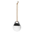 Runde SACKit Light 250 Outdoor - Lampe aus weißem Hart - Polyethylen mit Hanfseilgriff, kabellos aufladbar. | Light 250 - | SACKit