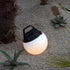 Runde SACKit Light 250 Outdoor - Lampe mit Hanfseilgriff und weißer Hart - Polyethylen - Kugel | Light 250 - | SACKit