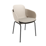 Beiges Patio Chair no. One Sitzkissen aus Olefinfaser mit Anti-Rutsch-Rückseite.