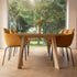 Eleganter Edge Dining Table aus europäischer Eiche mit facettierter Tischplatte, 240x100 cm, im modernen Esszimmer. | Edge Dining Table - 240x100 cm - | SACKit
