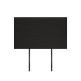 Verlängerungsplatte 60x90 cm aus schwarz gebeiztem Eichenfurnier für Edge Dining Table mit quer verlaufender Maserung | Edge Dining Table - Extension Leaf - 60x100 cm | SACKit