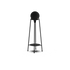 Schwarzer pulverbeschichteter Edelstahlständer mit Play Lautsprecher aus Hanfseil und Polyestergewebe | Patio Accessory Stand Ø14 + Play - | SACKit