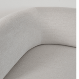 Ecksofa Fjord mit offenem Ende in neutralem Raum, skandinavisches Design, weiche Linien, helle Polsterung | Fjord Sofa - Corner Section Left - Cosmo Mustard | SACKit
