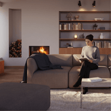 Fjord Sofa Sitzsektion in warmem Cosmo Terracotta mit weicher, organischer Form und nahtlosen Übergängen