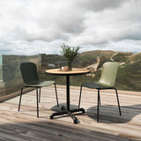 Kirra Cafe Table Noir & 2 Patio Chair No. One | Kirra Cafe Table Noir & 2 Patio Chair No. One - Patio Chair no. One S1 Olive/ Noir | SACKit
