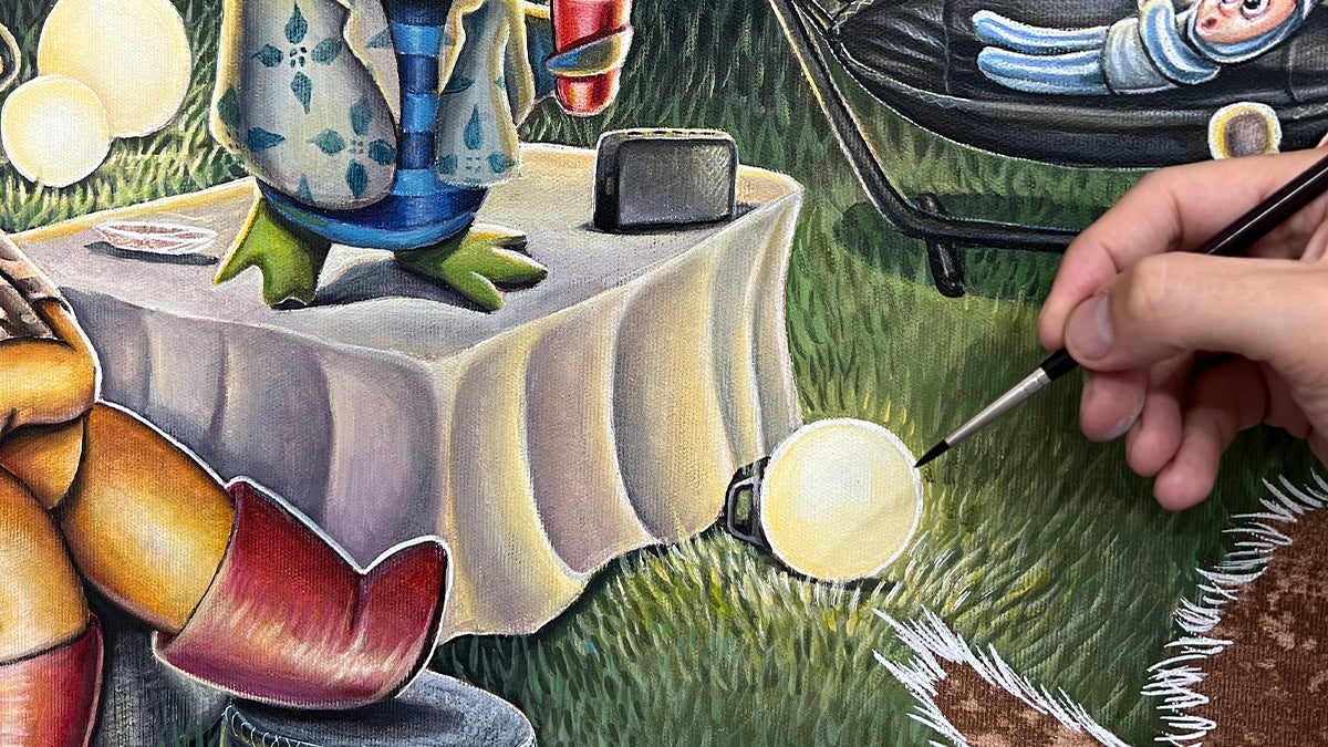 Lithographie von “Et pust til en stille drøm” - Kunstwerk von Brian Saaby