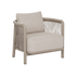 Beiger Kirra Lounge Sessel von sackit mit weicher Polsterung und geflochtenen Seiten für stilvolle Sitzbereiche im Garten und auf dem Balkon