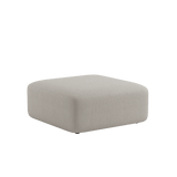 Fjord Sofa Pouf in hellem Sealife Ivory Stoff mit weicher, organischer Form und abgerundeten Kanten. | Fjord Sofa - Pouf - Sealife Ivory | SACKit