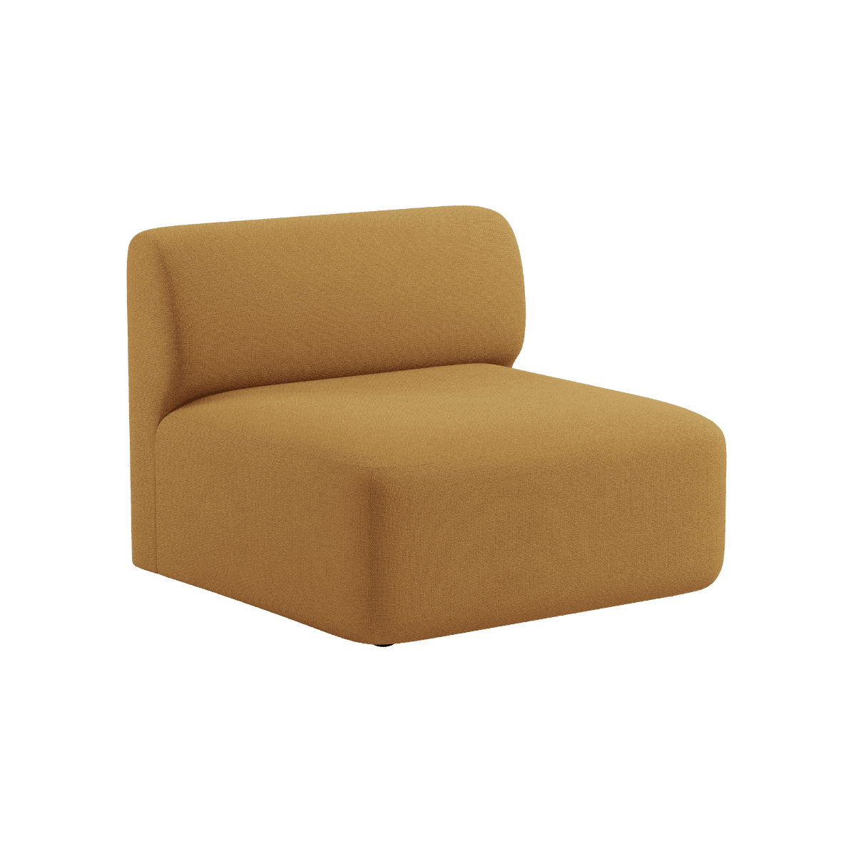 Fjord Sofa Sitzmodul in Cosmo Mustard mit weichen Linien und skandinavischem Design | Fjord Sofa - Seat Section - Cosmo Mustard | SACKit