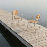 Kirra Patio Chair in taupe mit pulverbeschichtetem Aluminium und FSC - zertifiziertem Teakholz, Outdoor - Stuhl. | Kirra Patio Chair - Taupe | SACKit