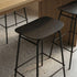 Frame Bar Stool - Wood | Frame Bar Stool - Wood - 73 cm Black Stained Oak | SACKit