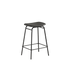 Schwarzer Frame Bar Stool Barhocker aus Leder mit pulverbeschichtetem Stahlgestell, 68 cm hoch. | Frame Bar Stool - Leather - 68 cm Terra Black | SACKit