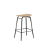 Hoher Frame Bar Stool mit Sitz aus naturfarbenem Eichenfurnier und schwarzem pulverbeschichtetem Stahlgestell | Frame Bar Stool - Wood - 73 cm Natural Oak | SACKit