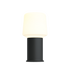 Schwarze Ambience Lamp Intelligent+ mit London base aus pulverbeschichtetem Stahl, Größe 8, auf weißem Hintergrund. | Ambience - Lamp Intelligent+ & London base - Black 8 | SACKit