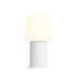 Weiße Ambience Lamp Intelligent+ mit London base aus pulverbeschichtetem Stahl, Größe 8, modernes Design. | Ambience - Lamp Intelligent+ & London base - White 8 | SACKit