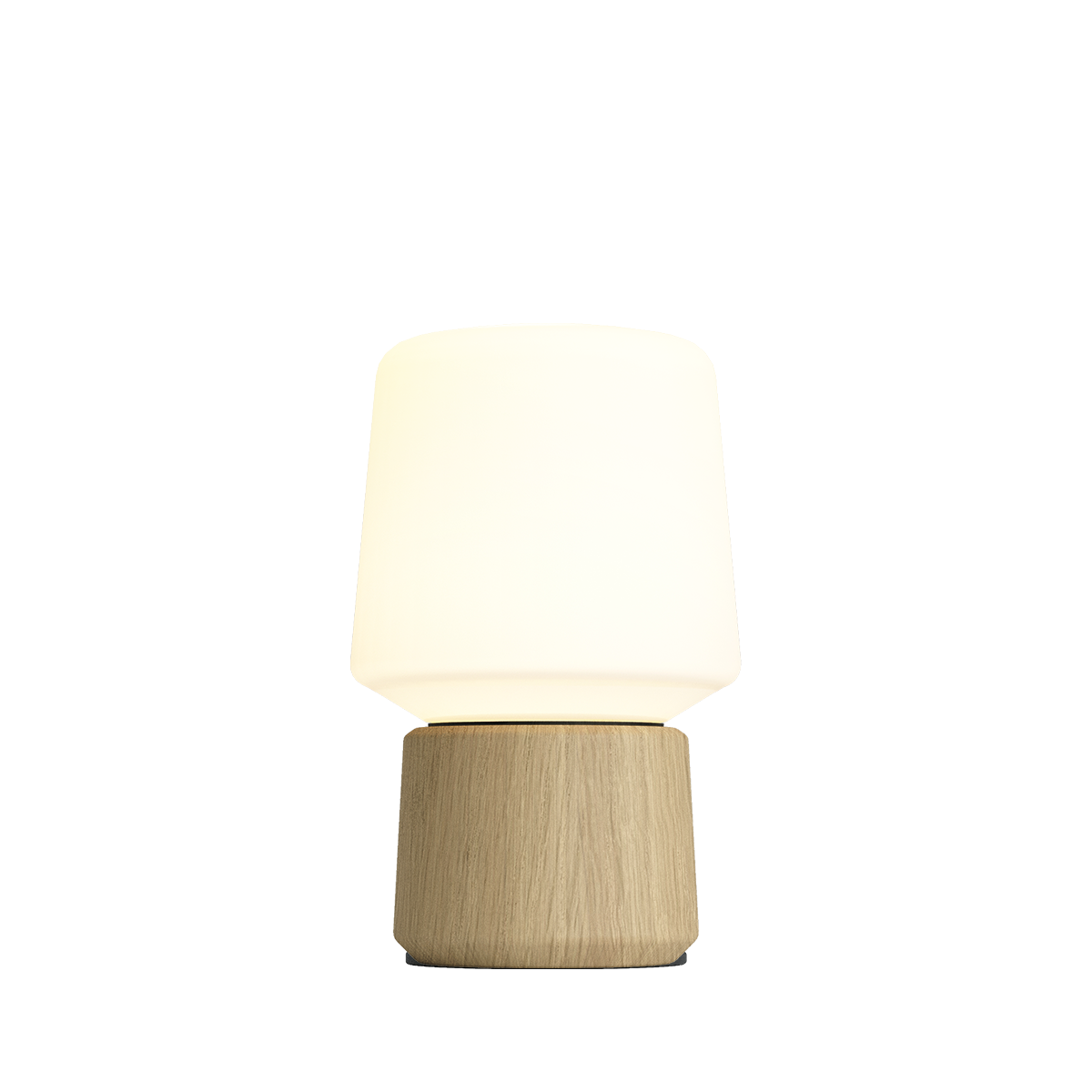 Ambience Lamp Intelligent+ mit Oslo Base aus FSC® - zertifiziertem Eichenholz, Größe 5, natürlicher Farbton | Ambience - Lamp Intelligent+ & Oslo base - 5 | SACKit
