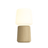 Ambience Lamp Intelligent mit Oslo Basis aus FSC®-zertifiziertem Eichenholz, Größe 8, weißer Lampenschirm