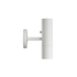 Weiße Expo Wall Wandleuchte aus Aluminium mit warmem Licht und schlichtem Design.