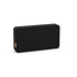 Schwarzer Move 150 Bluetooth Lautsprecher mit Fiord Stoff und Lederdetails, kompakt und tragbar. | Move 150 - Black | SACKit
