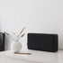 Schwarzer Move 150 Bluetooth Lautsprecher mit Fiord Stoff und Lederdetails, tragbar und kabellos. | Move 150 - Black | SACKit
