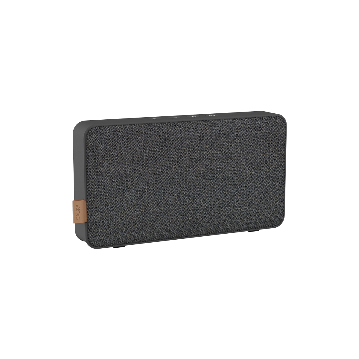 Move 50 Care Bluetooth - Lautsprecher in grauem Steel - Farbton mit biologisch abbaubarem Rahmen und Textildach | Move 50 Care - Steel | SACKit