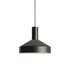 Schwarze Dawn Pendant Ø25 Hängeleuchte mit perforiertem Aluminium und weißem Innenschirm. | Dawn Pendant Ø25 - Black | SACKit